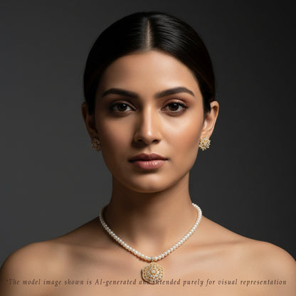 Fine White Stone Freshwater Pearl Set