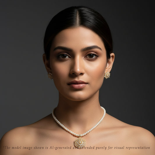 Fine White Stone Freshwater Pearl Set