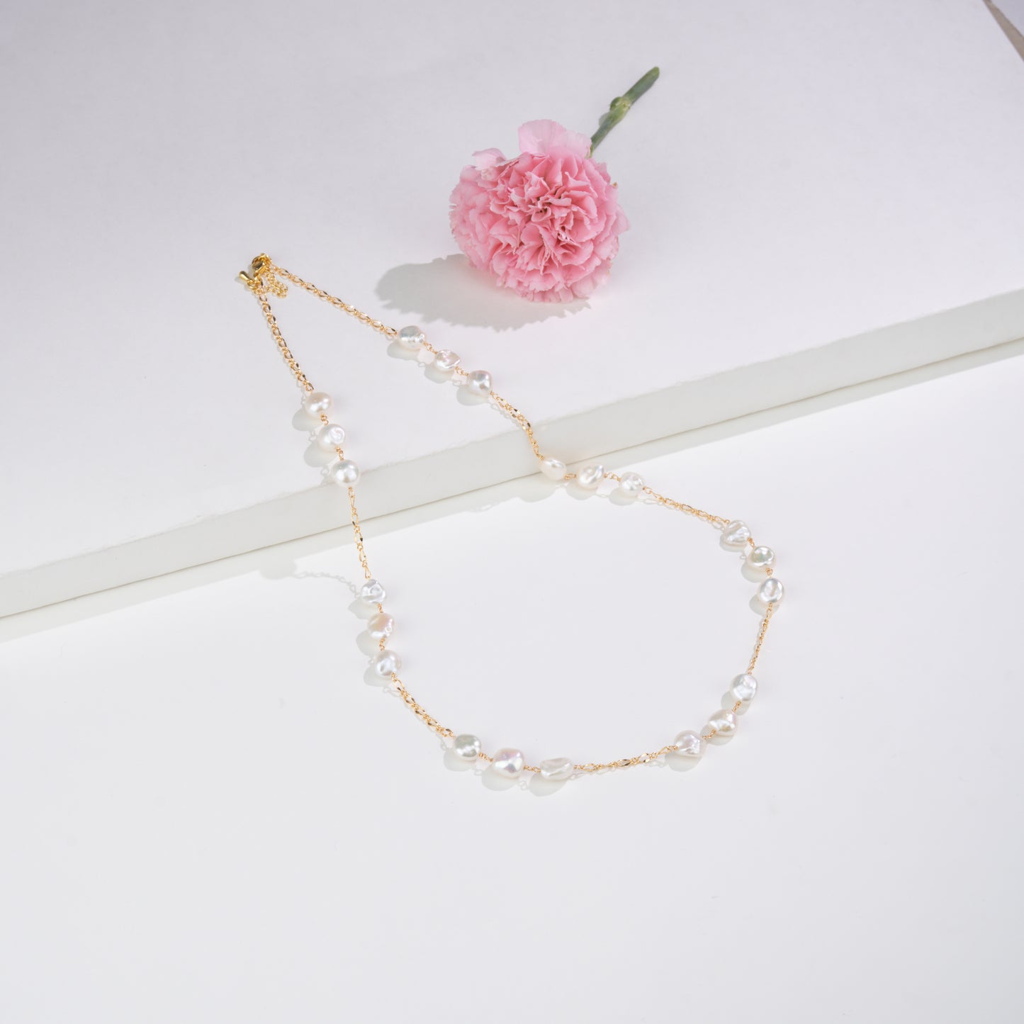 Modern Baroque Freshwater Pearl Necklace