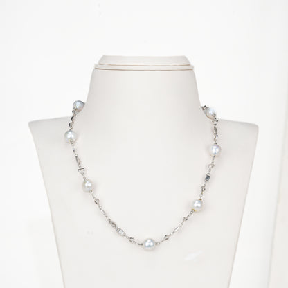 Exceptional Near Round Freshwater Pearl Necklace Set