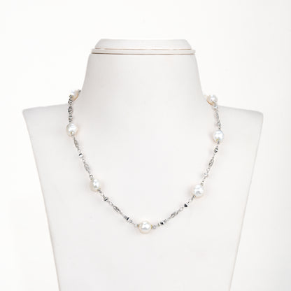 Exceptional Near Round Freshwater Pearl Necklace Set