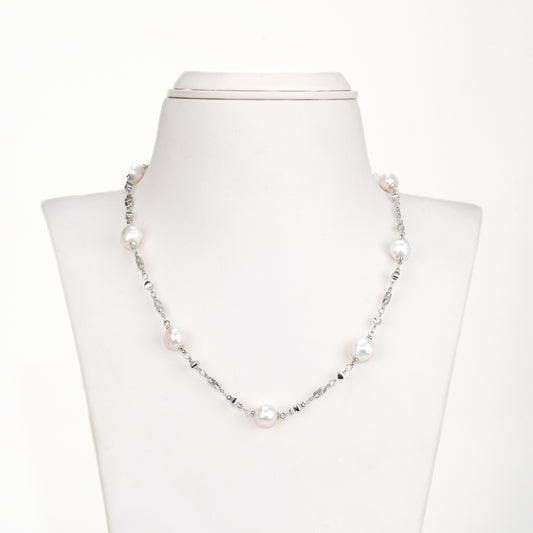 Exceptional Near Round Freshwater Pearl Necklace Set