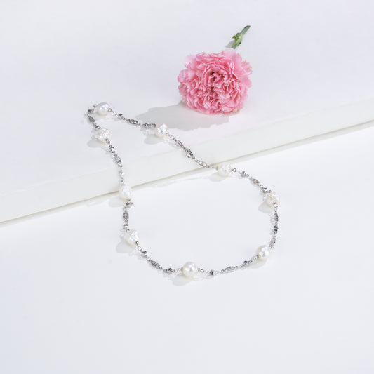 Exceptional Near Round Freshwater Pearl Necklace Set