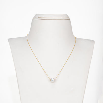 Classic White Round Freshwater Pearl Necklace