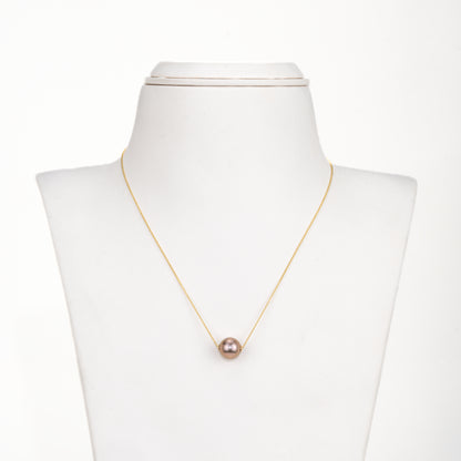 Graceful Pink Round Freshwater Pearl Necklace