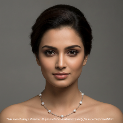 Exceptional Near Round Freshwater Pearl Necklace Set