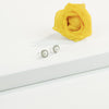 Modernity White Stone Freshwater Pearl Stud Earrings