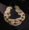 Sophisticated Seed Pearl Navratan Side Pieces Necklace