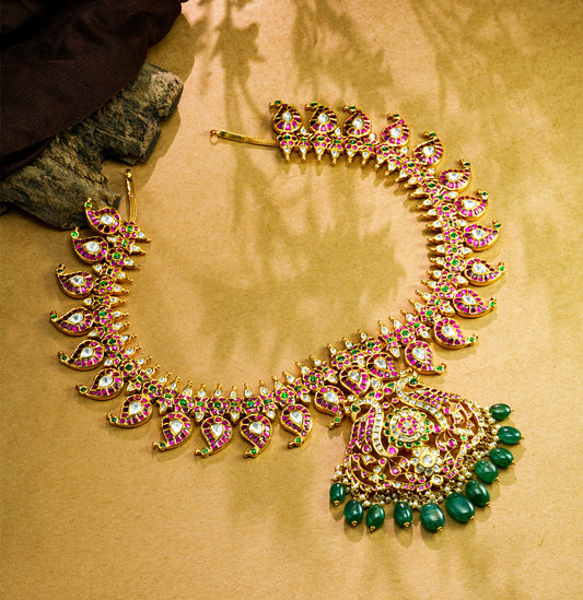 Decadent Kundan Mango Necklace Set