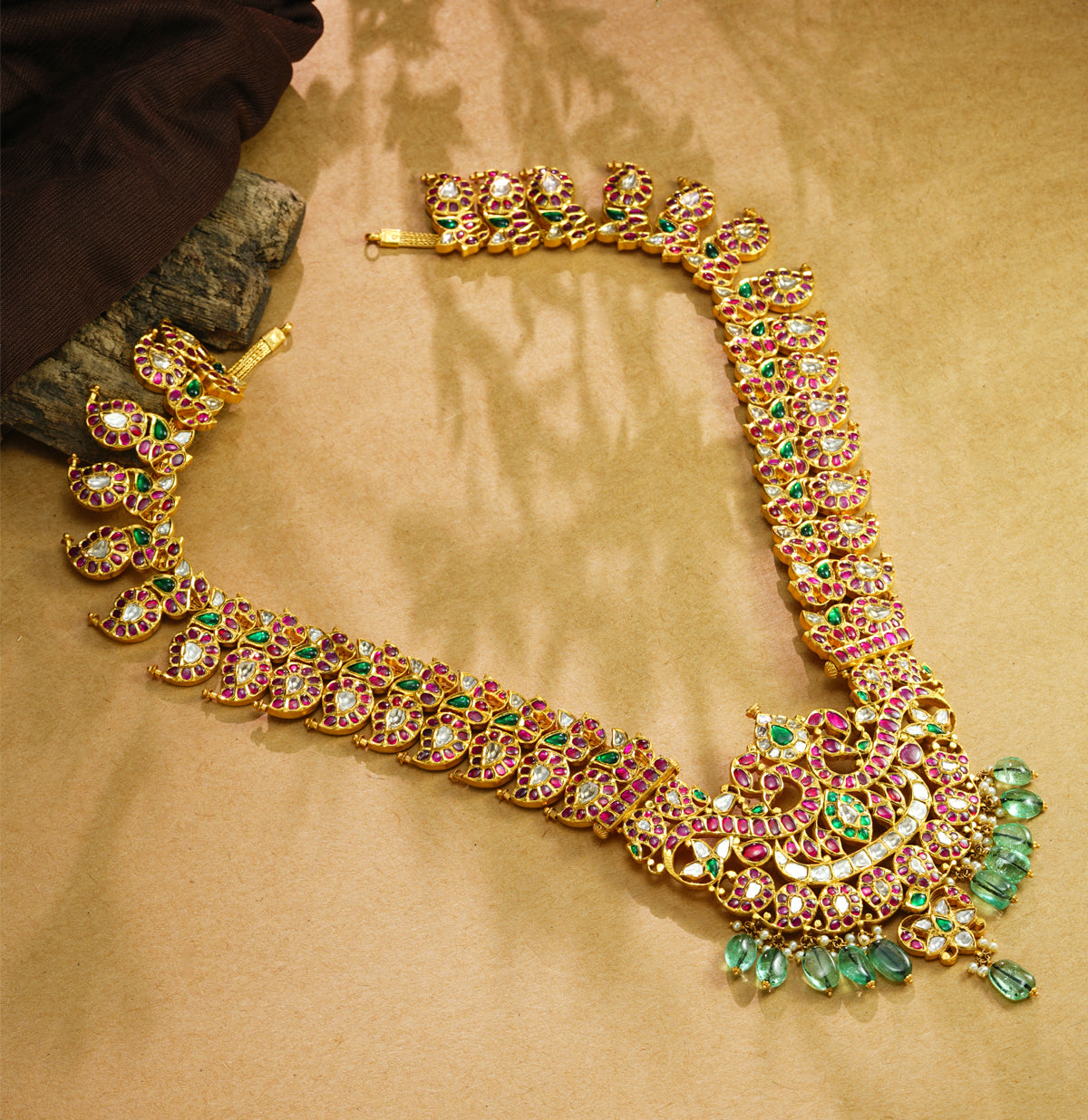 Captivating Kundan Mango Necklace