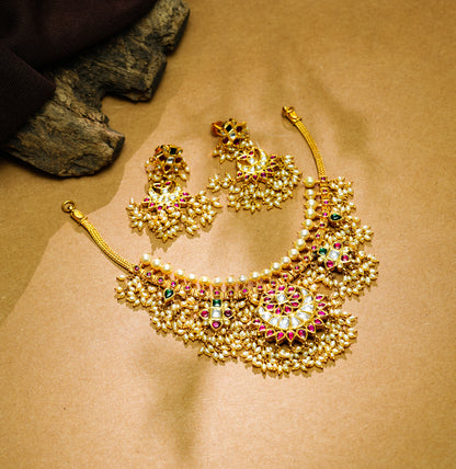 Handcrafted Kundan Gutta Pusalu