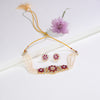 Exotic Red Stone Freshwater  Pearl Choker Set