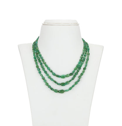 Natural Emerald Beads Necklace