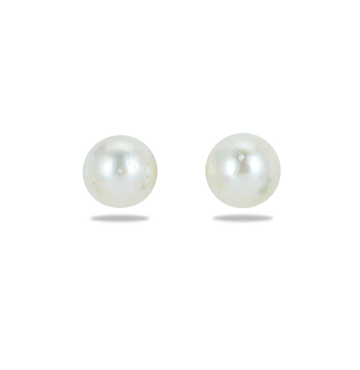 13.0-14.0mm White Round Saltwater Pearl Stud