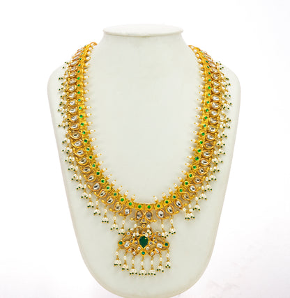 Bohemian Kundan Guttapusalu Necklace Set