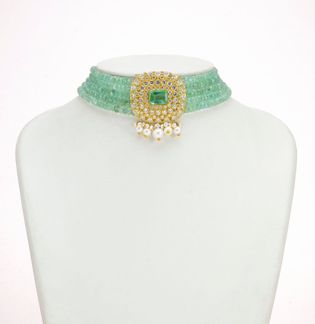 Striking Stone Emerald Choker