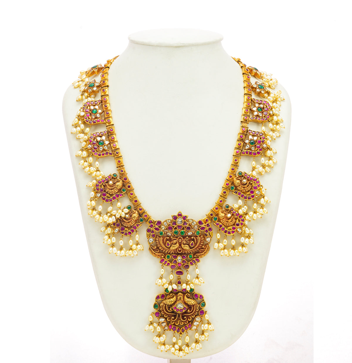 Symbolic Kundan Guttapusalu Necklace Set