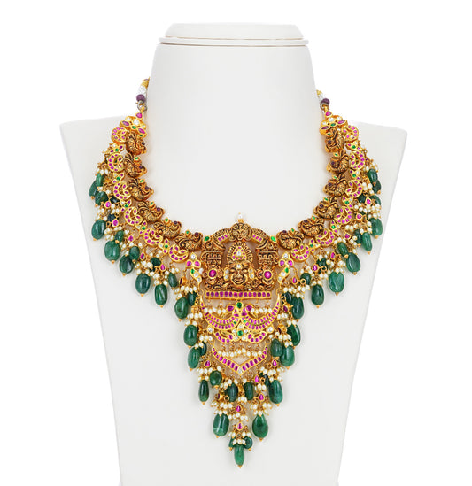 Embellished Kundan Necklace Set