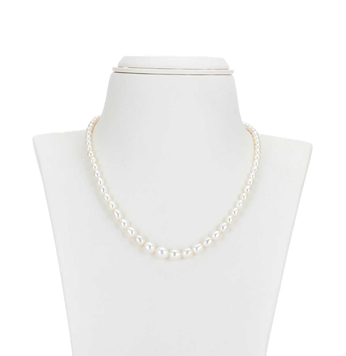 Grading White Drop Freshwater Pearl Necklace Set - AA Quality