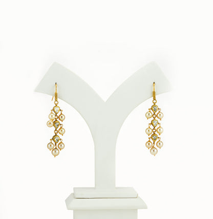 Sparkly Polki Hanging Earring