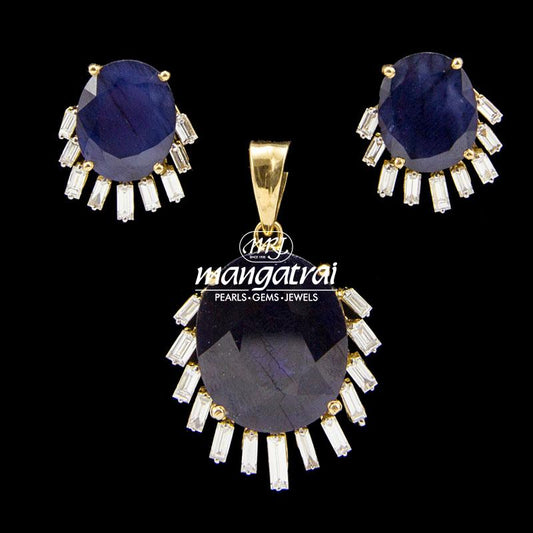 Favorite Sapphire Diamond Locket Set