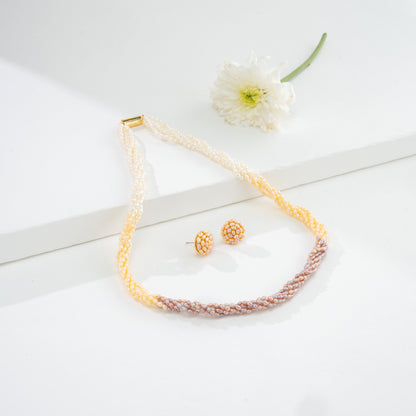 3.0-4.0mm Rice Multicolor Freshwater Pearl Necklace - AAA Quality