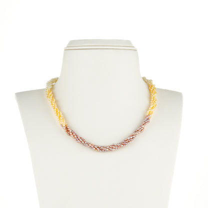 3.0-4.0mm Rice Multicolor Freshwater Pearl Necklace - AAA Quality