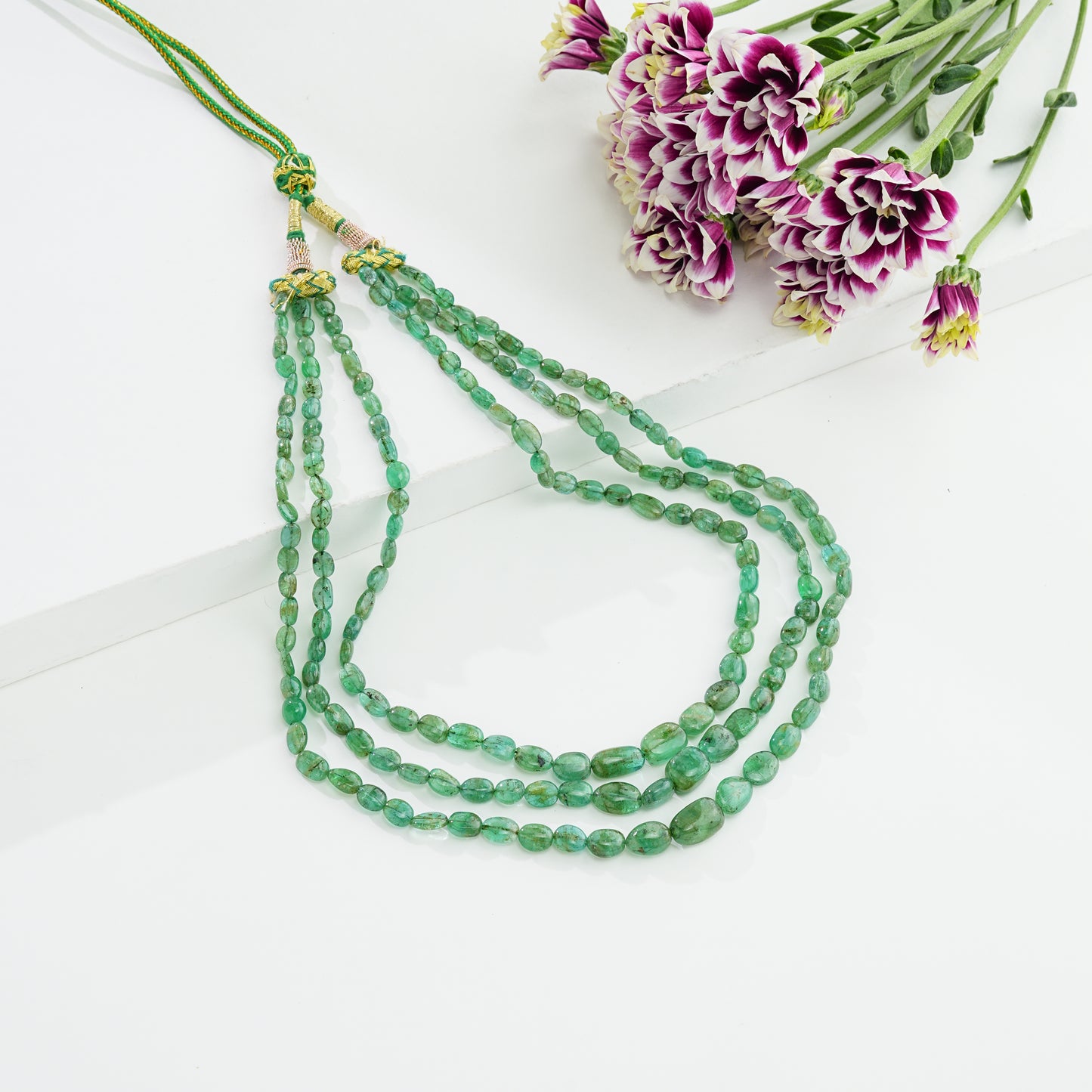 Natural Emerald Beads Necklace