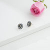 Blue Sapphire Seed Freshwater Pearl Stud Earrings