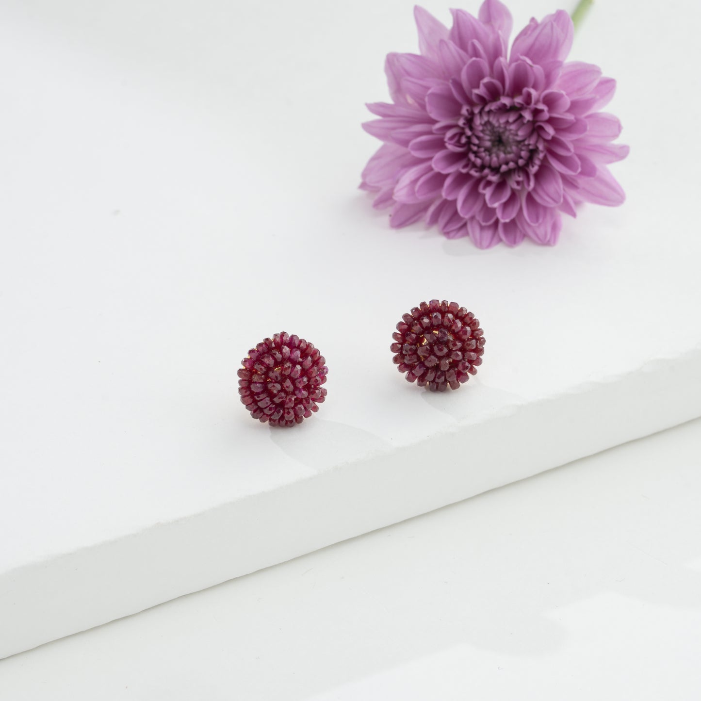 Natural Ruby Stud Earrings