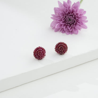 Natural Ruby Stud Earrings