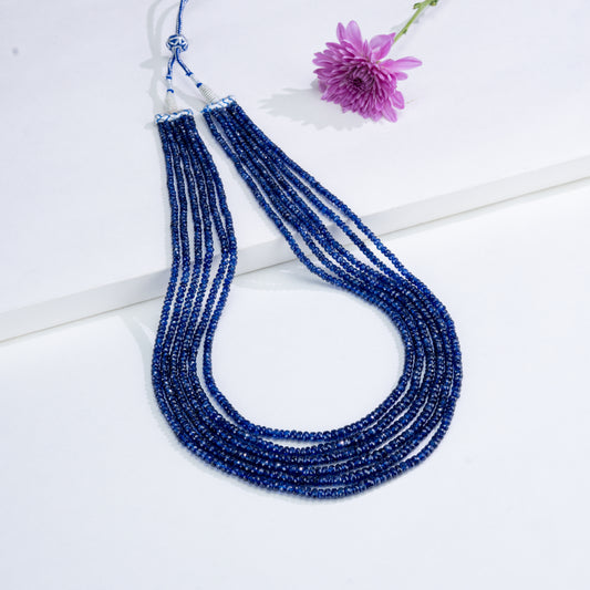 Natural Blue Sapphire Mala