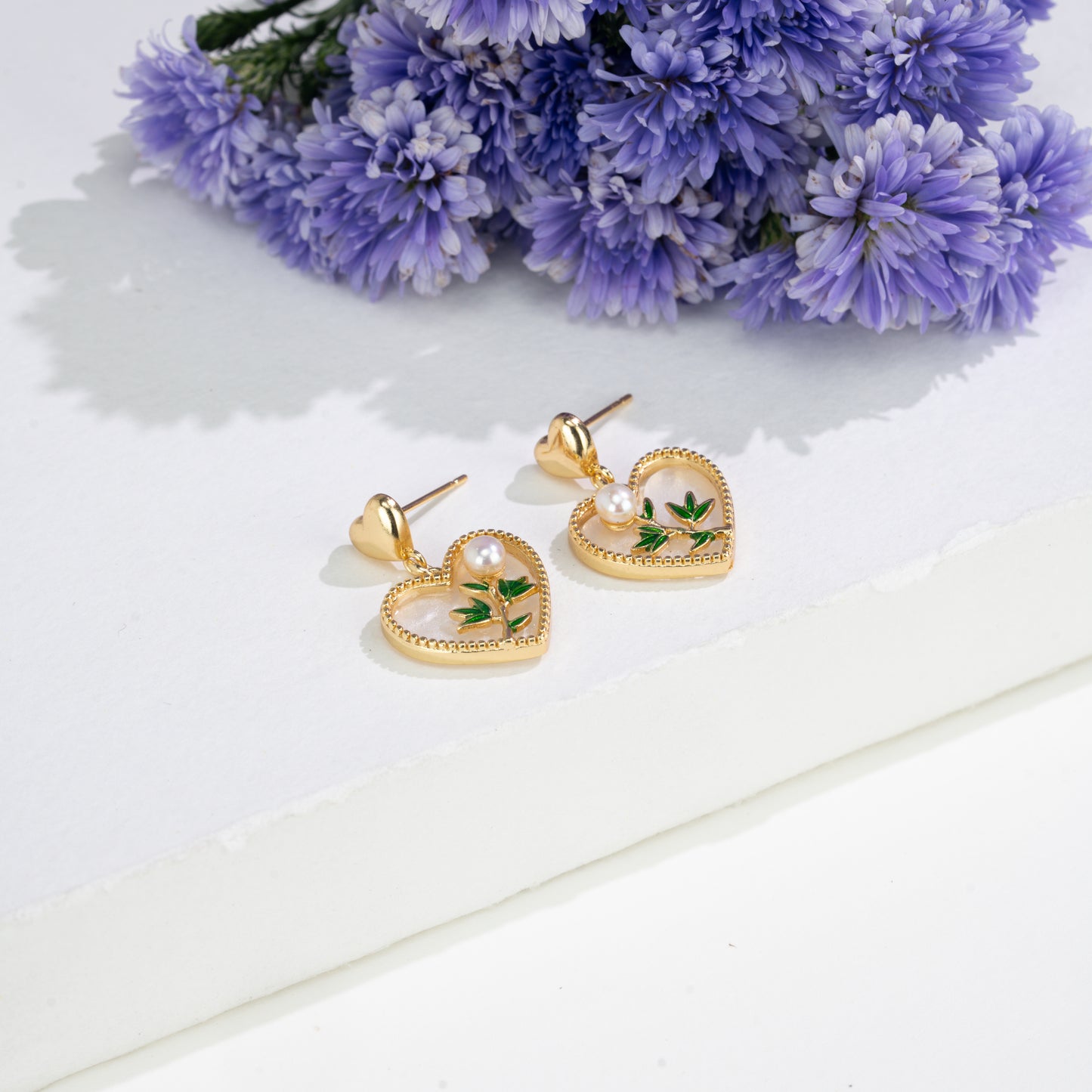 Elegant Freshwater Pearl Earrings Gift Box