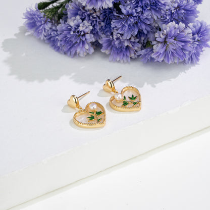 Elegant Freshwater Pearl Earrings Gift Box