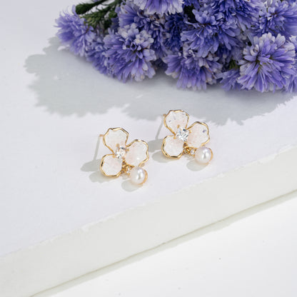 Elegant Freshwater Pearl Earrings Gift Box