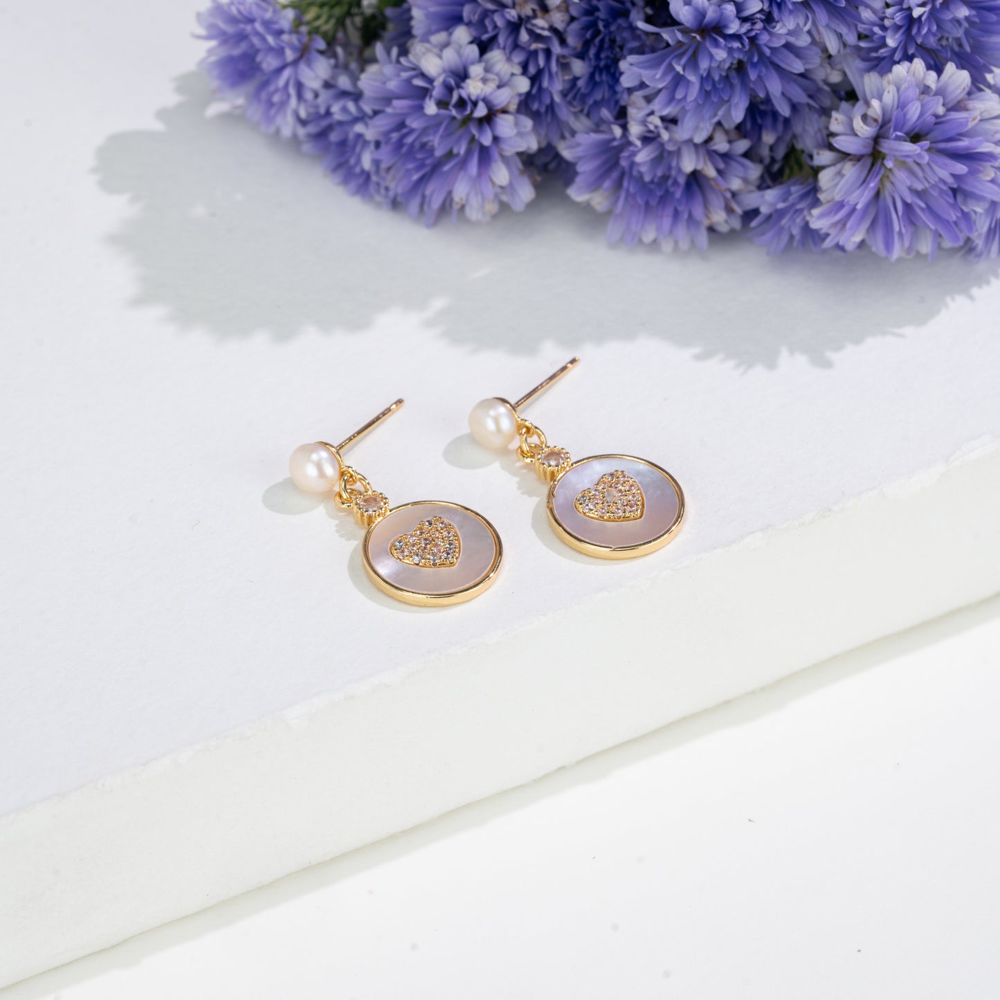 Elegant Freshwater Pearl Earrings Gift Box