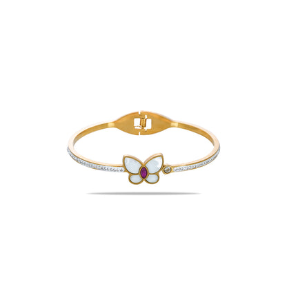 Glossy Butterfly Pearl Bracelet