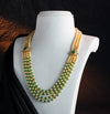 Exquisite Emerald Stone Side Piece Necklace