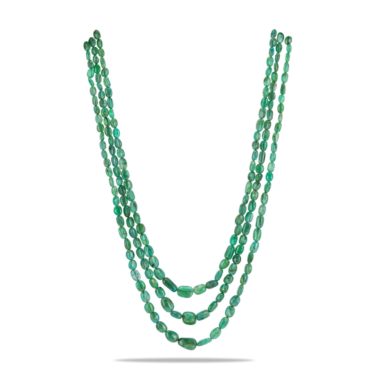 Natural Emerald Beads Necklace
