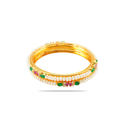 Eclectic Multicolor Freshwater Pearl Bangle