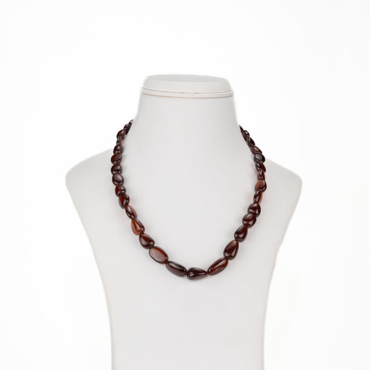 Natural Garnet Beads/Gomed Beads Necklace