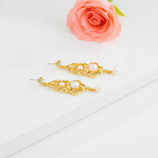 Graceful Mix Fancy Freshwater Pearl Dangling Earrings