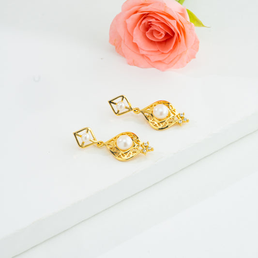 Exotic Fancy Freshwater Pearl Earrings