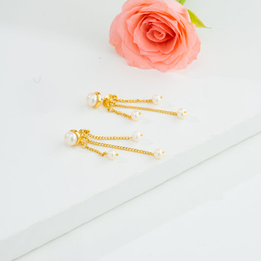 Mix White Freshwater Pearl Dangling Earring