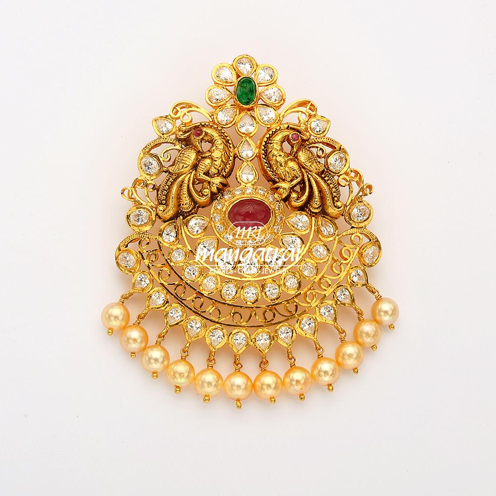 Peacock Gold Nakshi Locket