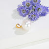 15.0-16.0mm Signature White Round South Sea Pearl With 18K Yellow Gold Pearl Locket