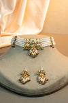 Regal Ruby Emerald Pearl Jadau Set