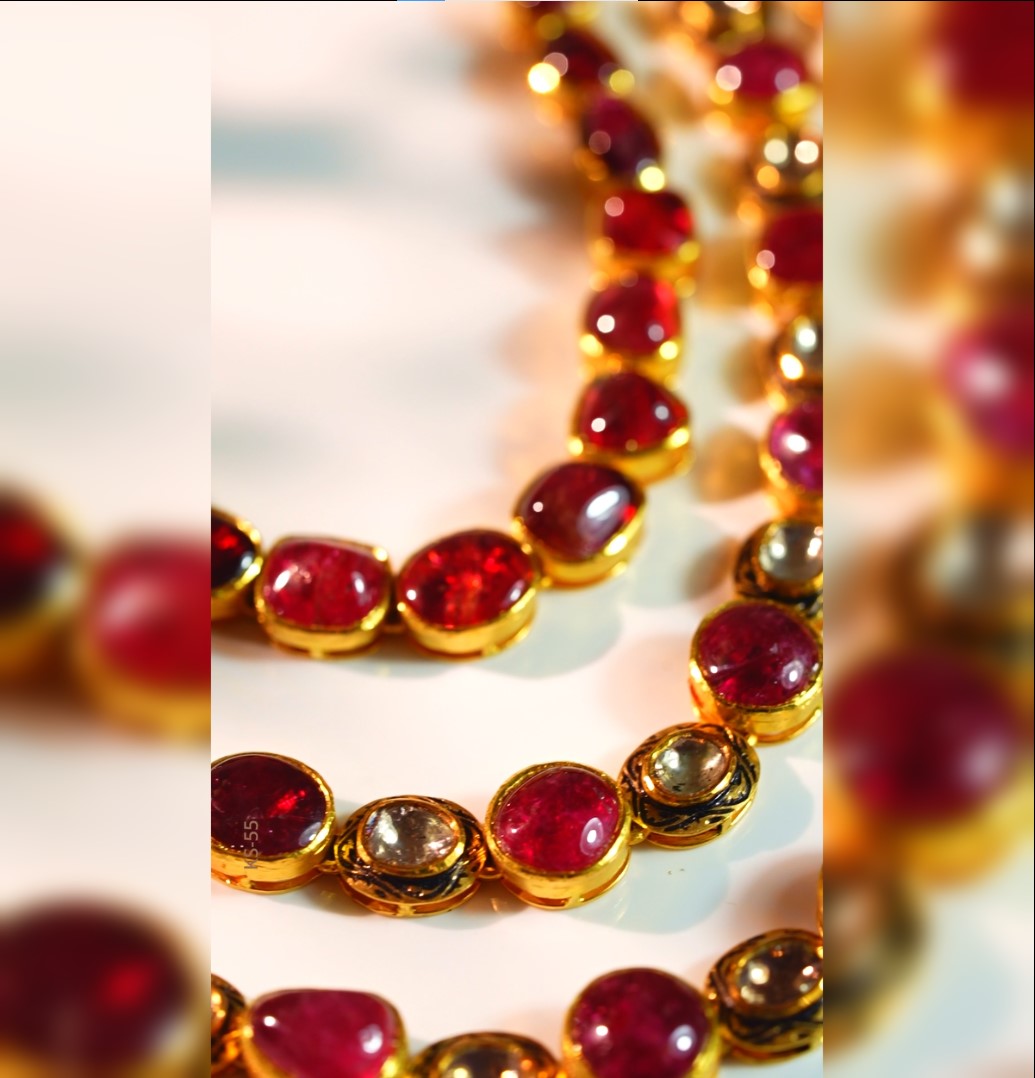 Brilliant Ruby Polki Necklace