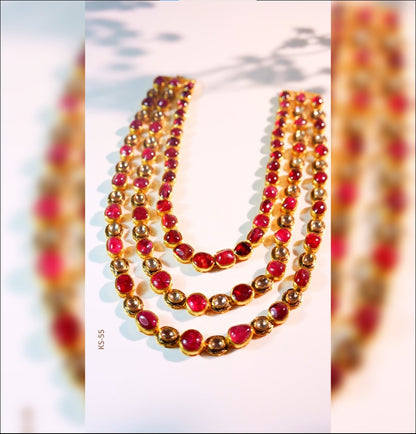 Brilliant Ruby Polki Necklace
