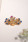 Vintage Sapphire & Ruby Brooch